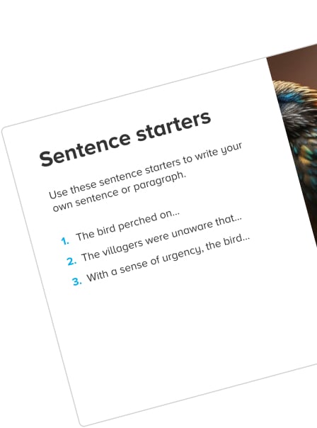 Pobble sentence starters