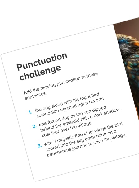 Pobble punctuation challenges