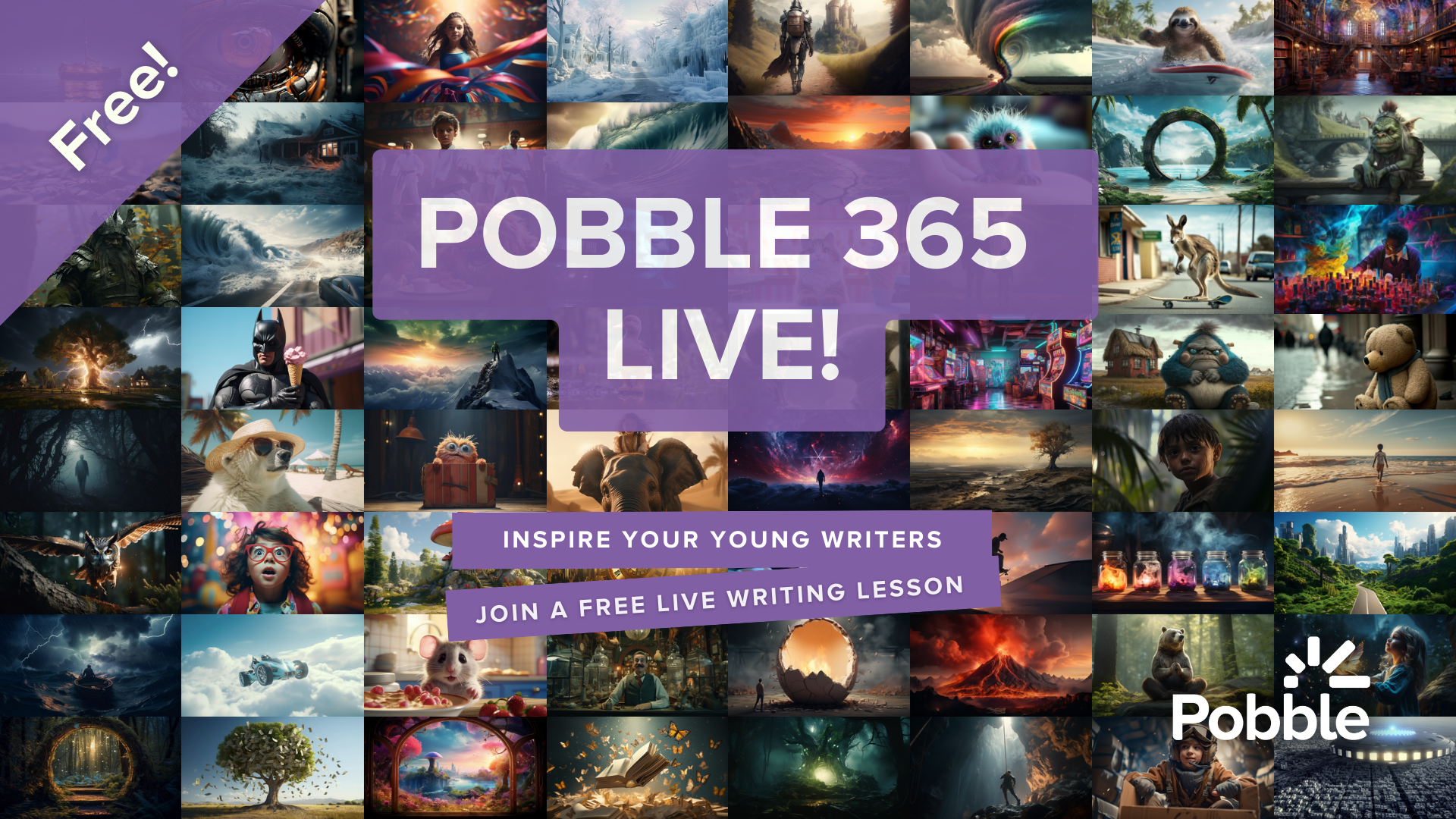 Pobble Live Lessons, Live Writing Sessions for Primary Classrooms