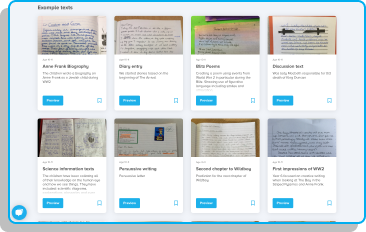 Examples of work from the Pobble writing bank